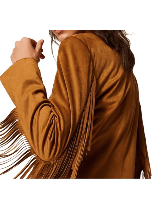 SUEDE FRANGE TWINSET | 261AP233110065